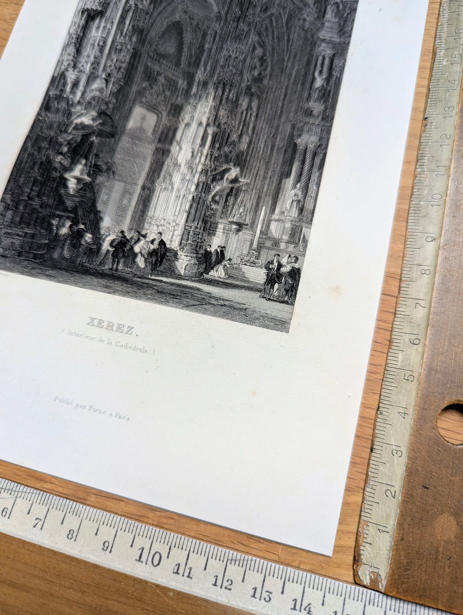 Catedral de Xerez, gravura vintage, impressa em 1841. – photo 10